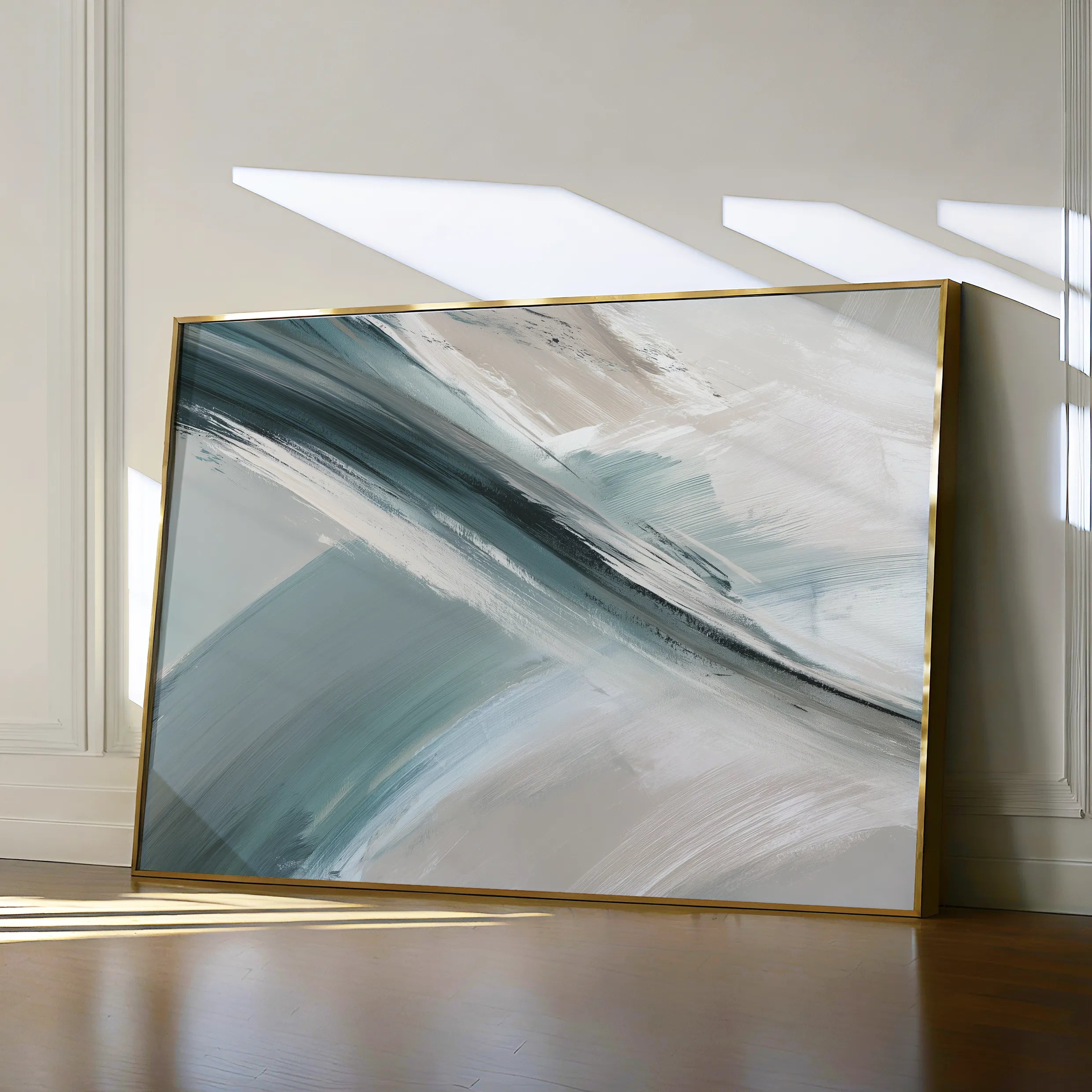Abstract 1738 Canvas Art 60 x 40 cm / Black