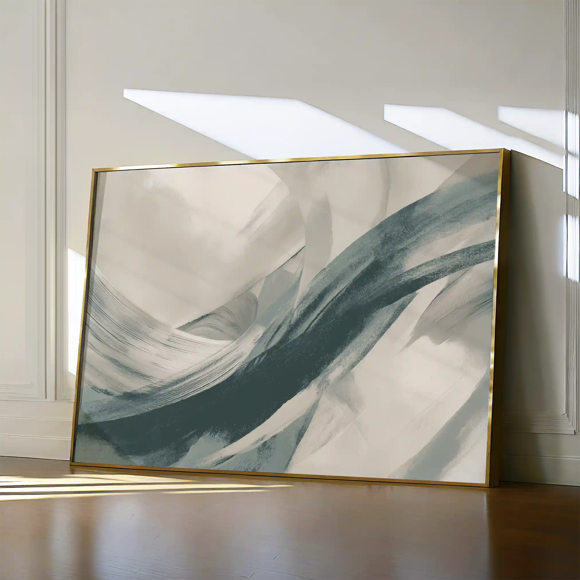 Abstract 1739 Canvas Art 60 x 40 cm / Black