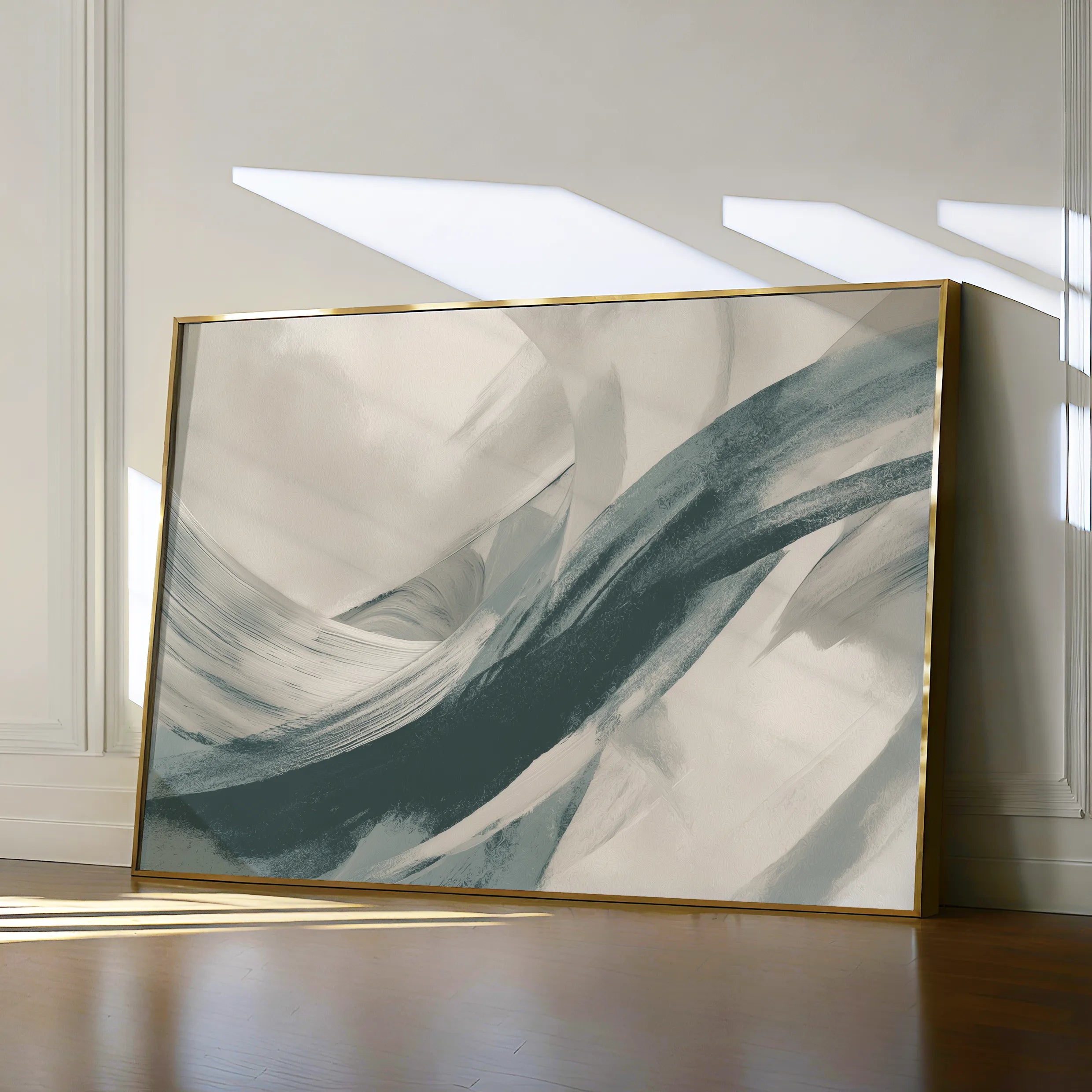Abstract 1739 Canvas Art 60 x 40 cm / Black