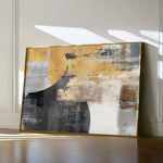 Abstract 174 Canvas Art 60 x 40 cm / Black