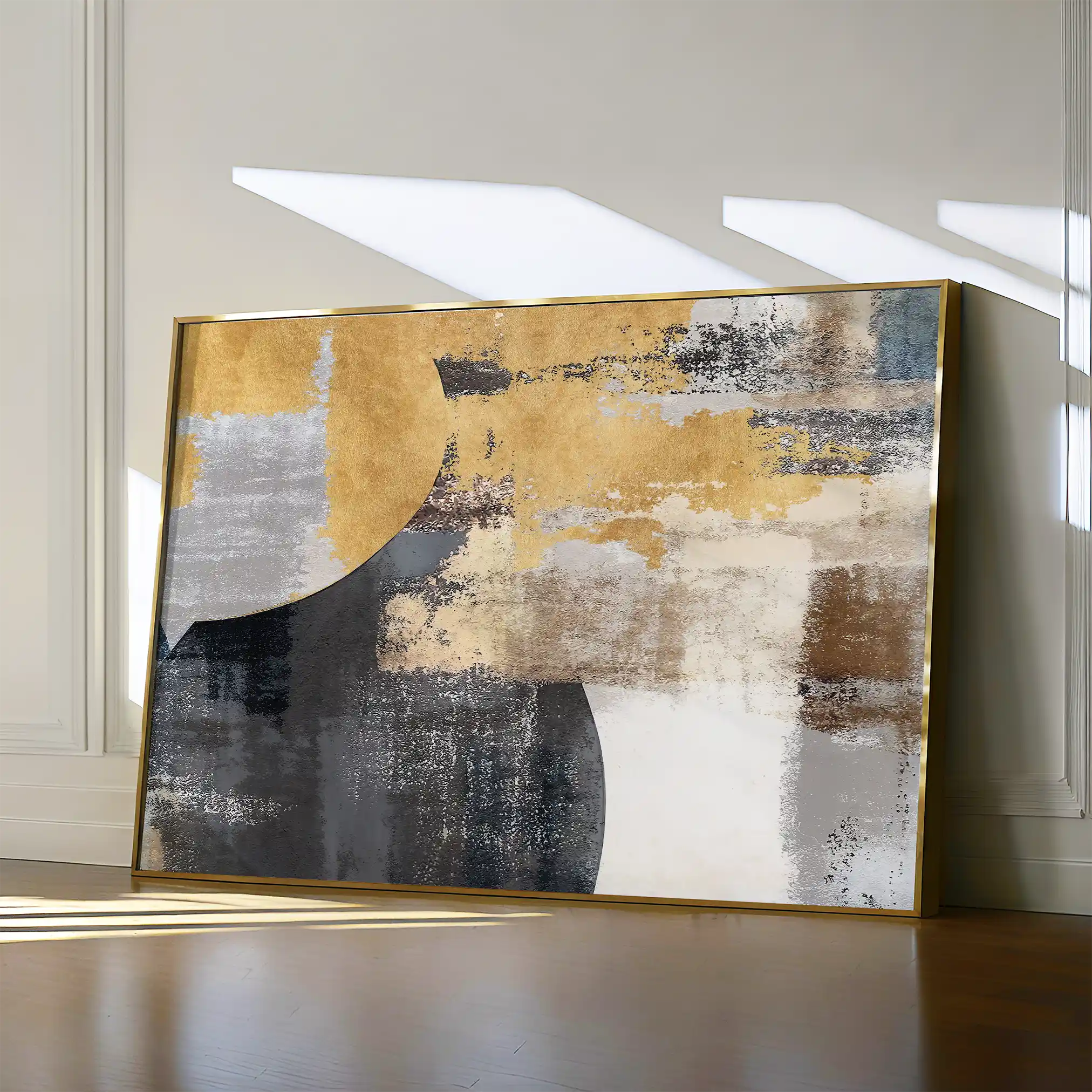 Abstract 174 Canvas Art 60 x 40 cm / Black
