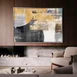 Abstract 174 Canvas Art 60 x 40 cm / Black