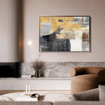 Abstract 174 Canvas Art 60 x 40 cm / Black
