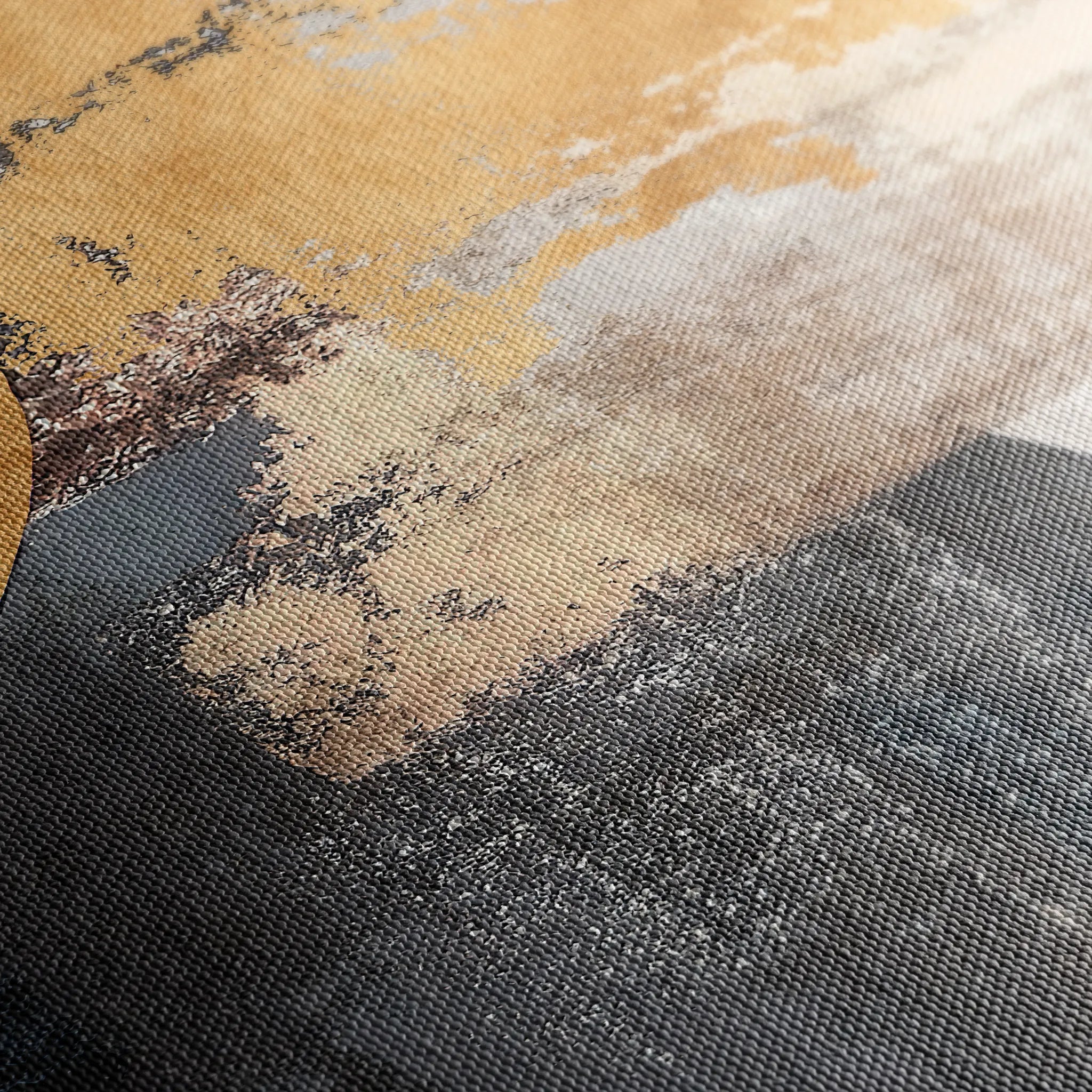 Abstract 174 Canvas Art 60 x 40 cm / Black