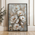 Floral 174 Canvas Art 60 x 40 cm / Black