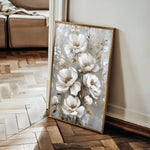 Floral 174 Canvas Art 60 x 40 cm / Black
