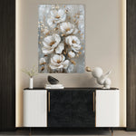 Floral 174 Canvas Art 60 x 40 cm / Black
