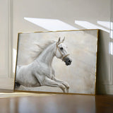 Horses 174 Canvas Art 60 x 40 cm / Black