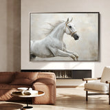 Horses 174 Canvas Art 60 x 40 cm / Black