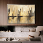 Landscape 174 Canvas Art 60 x 40 cm / Black