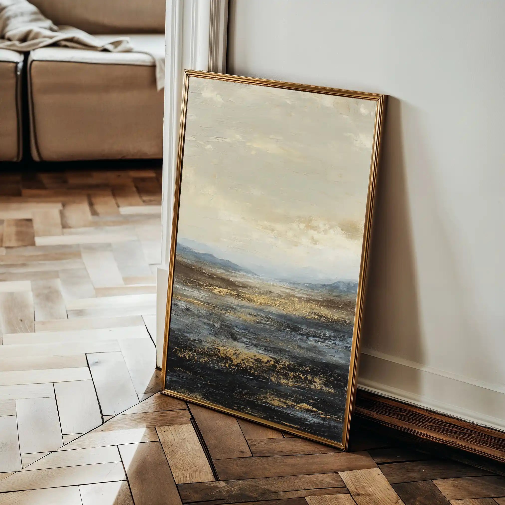 Abstract 1740 Canvas Art 60 x 40 cm / Black