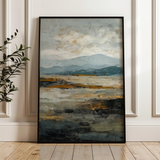 Abstract 1741 Canvas Art 60 x 40 cm / Black