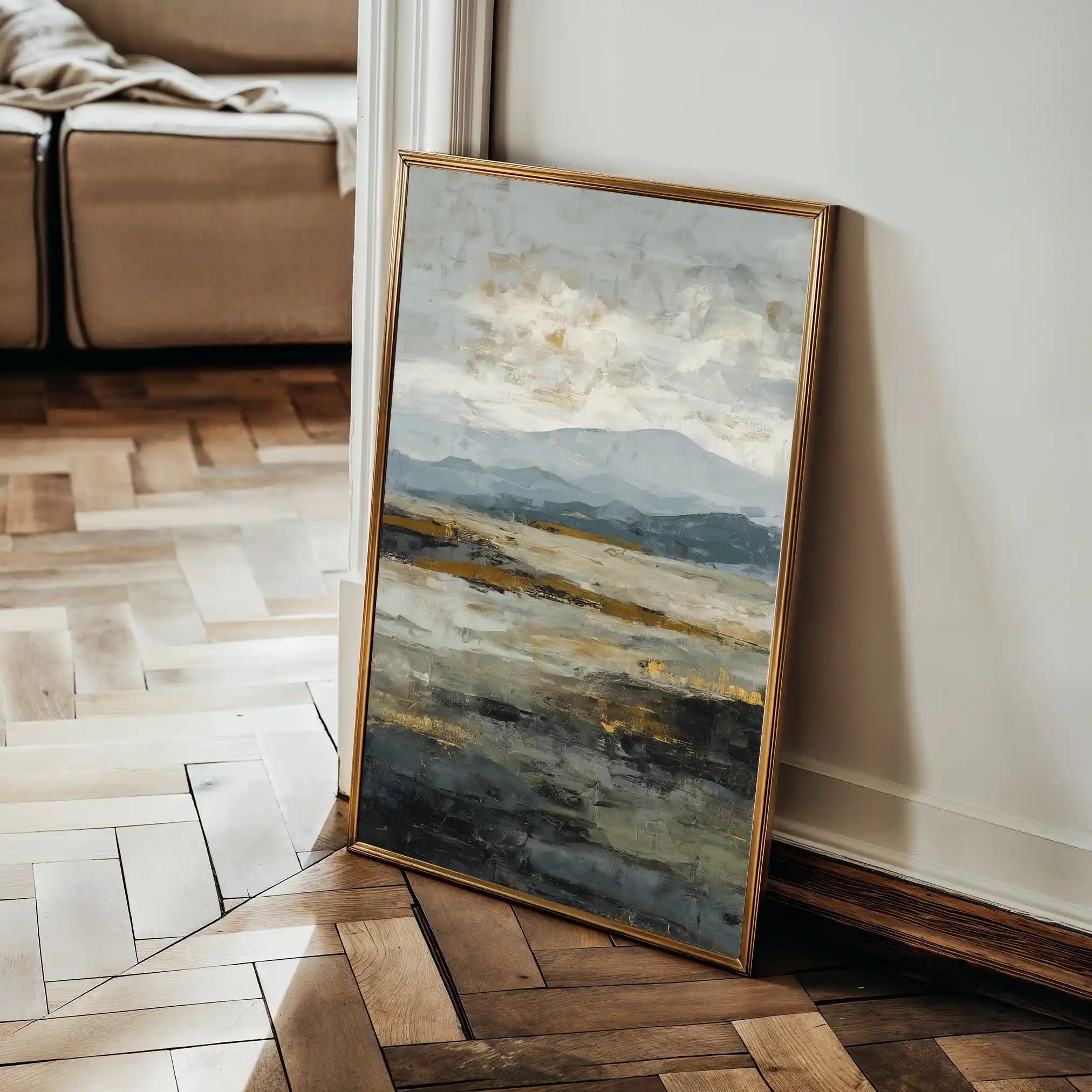 Abstract 1741 Canvas Art 60 x 40 cm / Black