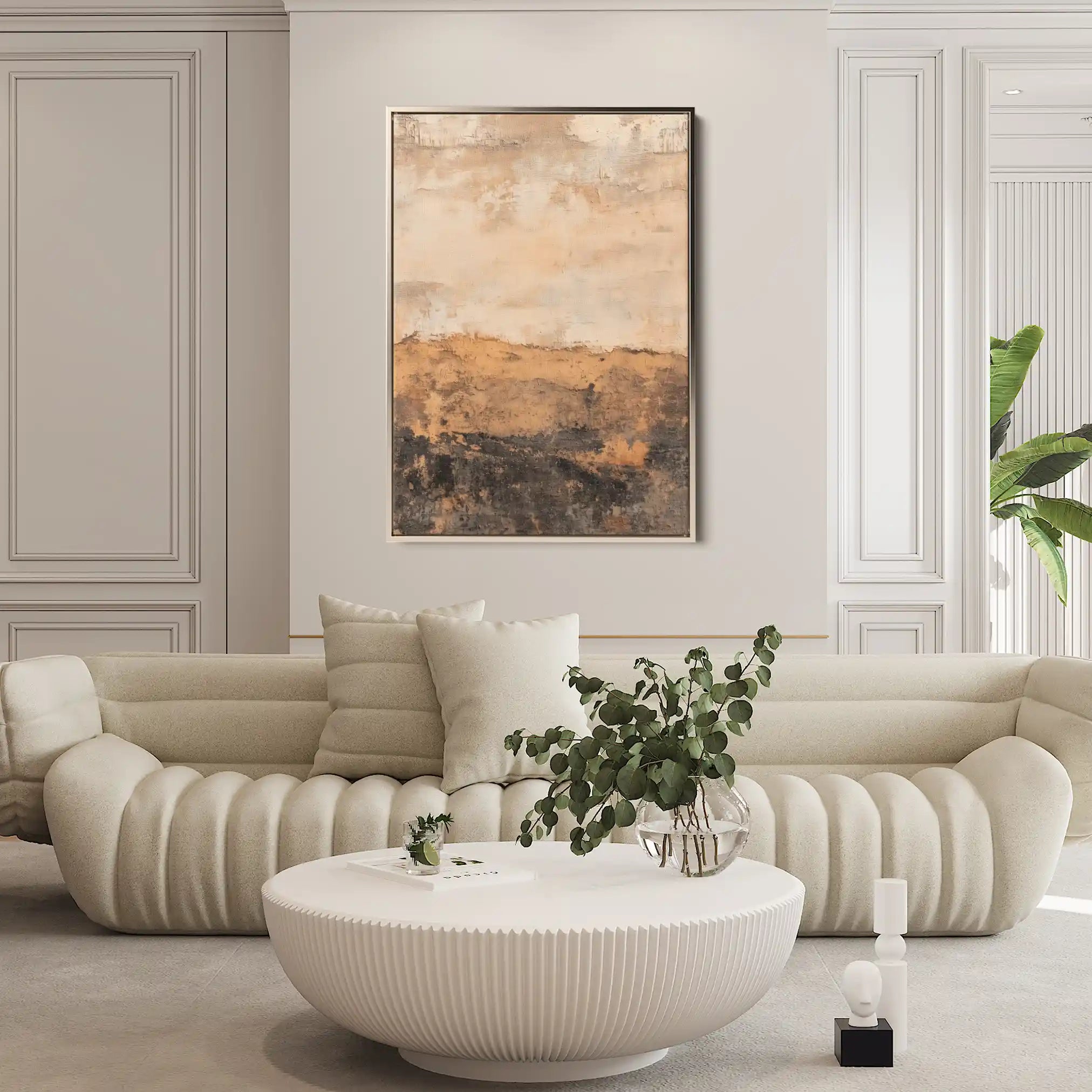 Abstract 1742 Canvas Art 60 x 40 cm / Black