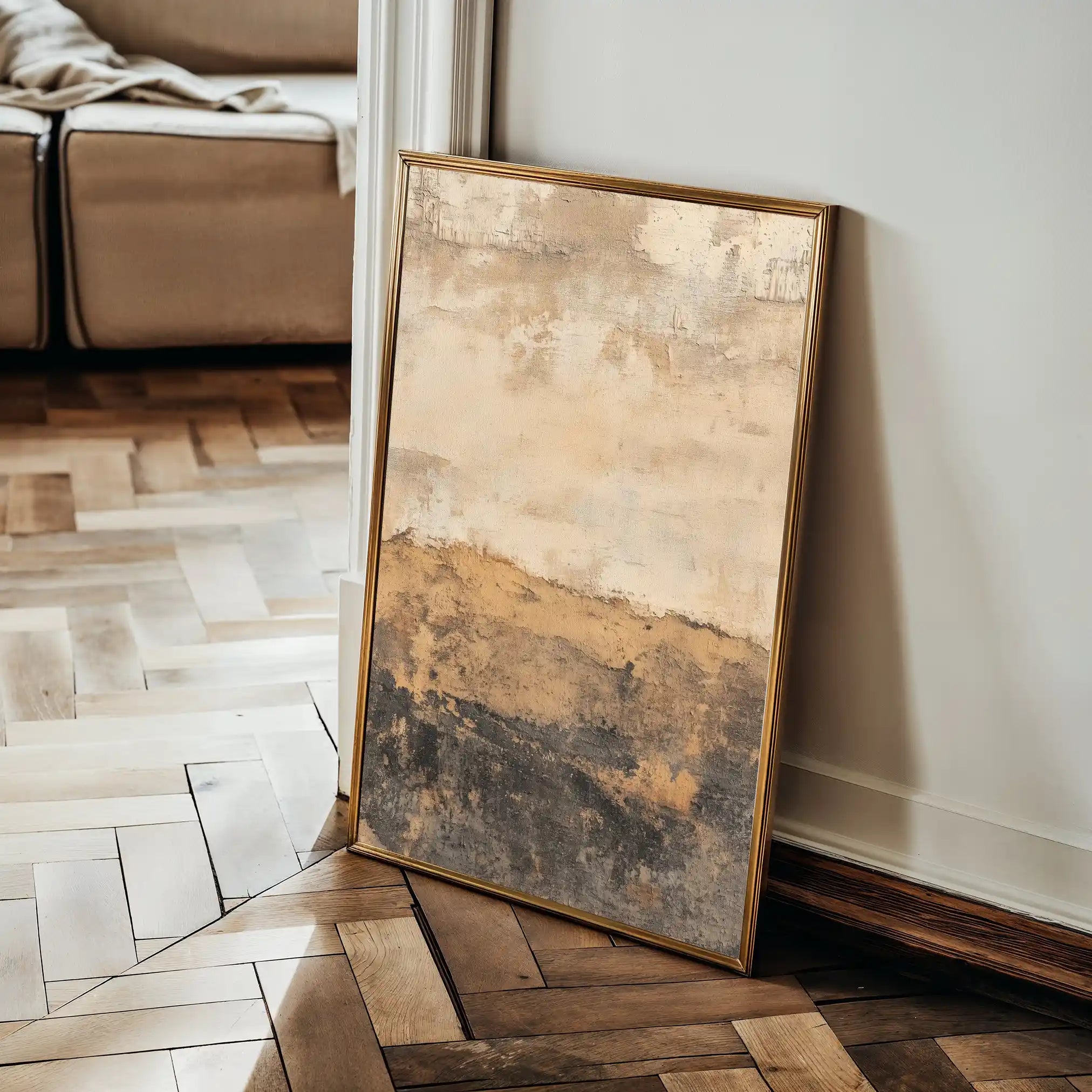 Abstract 1742 Canvas Art 60 x 40 cm / Black