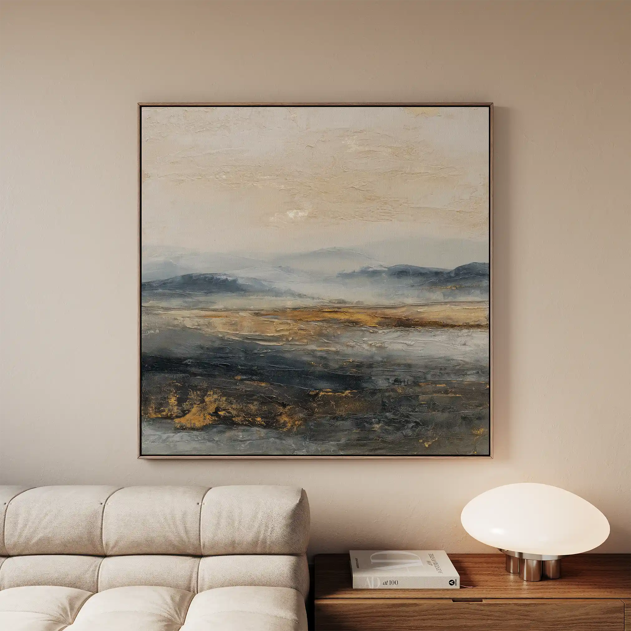 Abstract 1743 Canvas Art 60 x 60 cm / Black