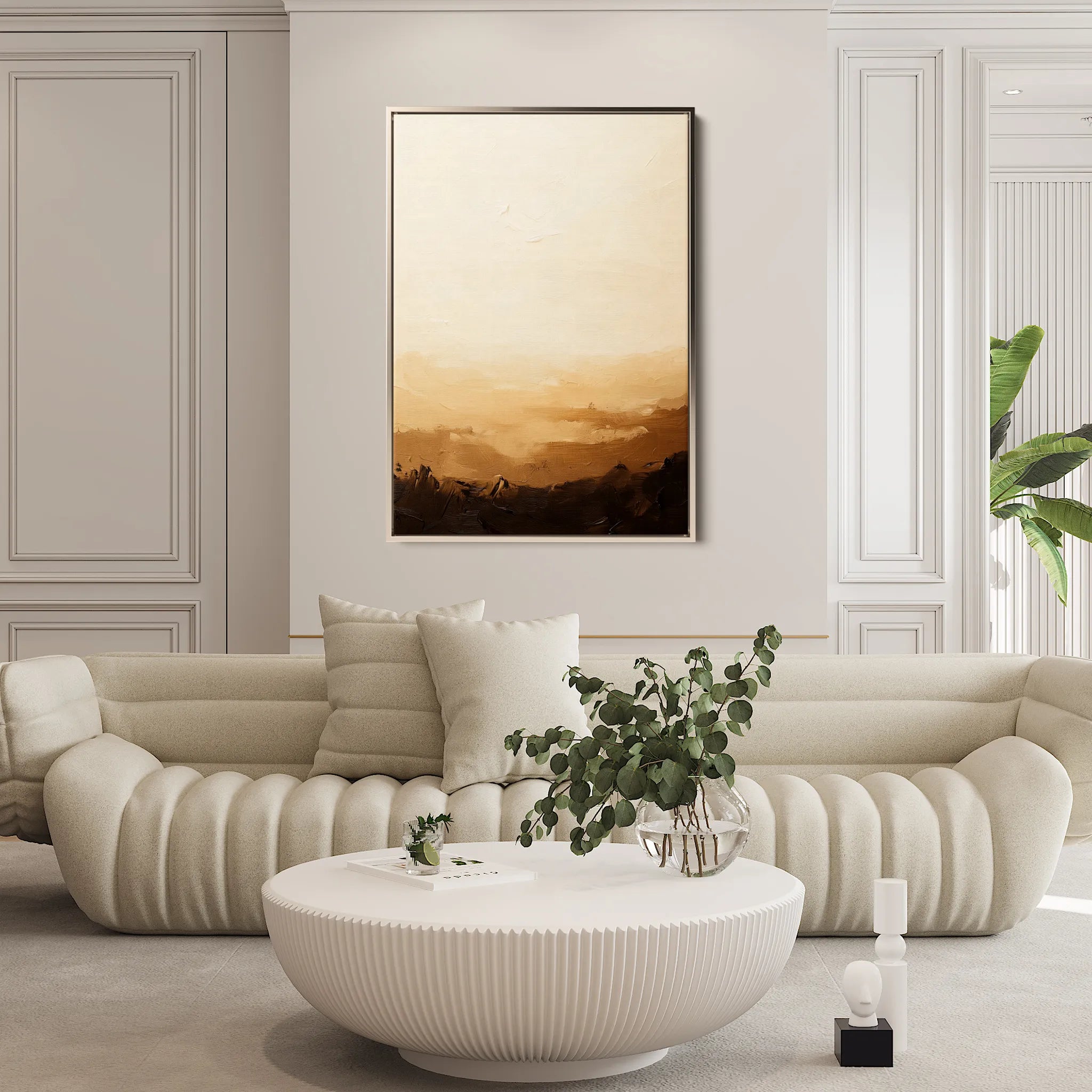 Abstract 1745 Canvas Art 60 x 40 cm / Black