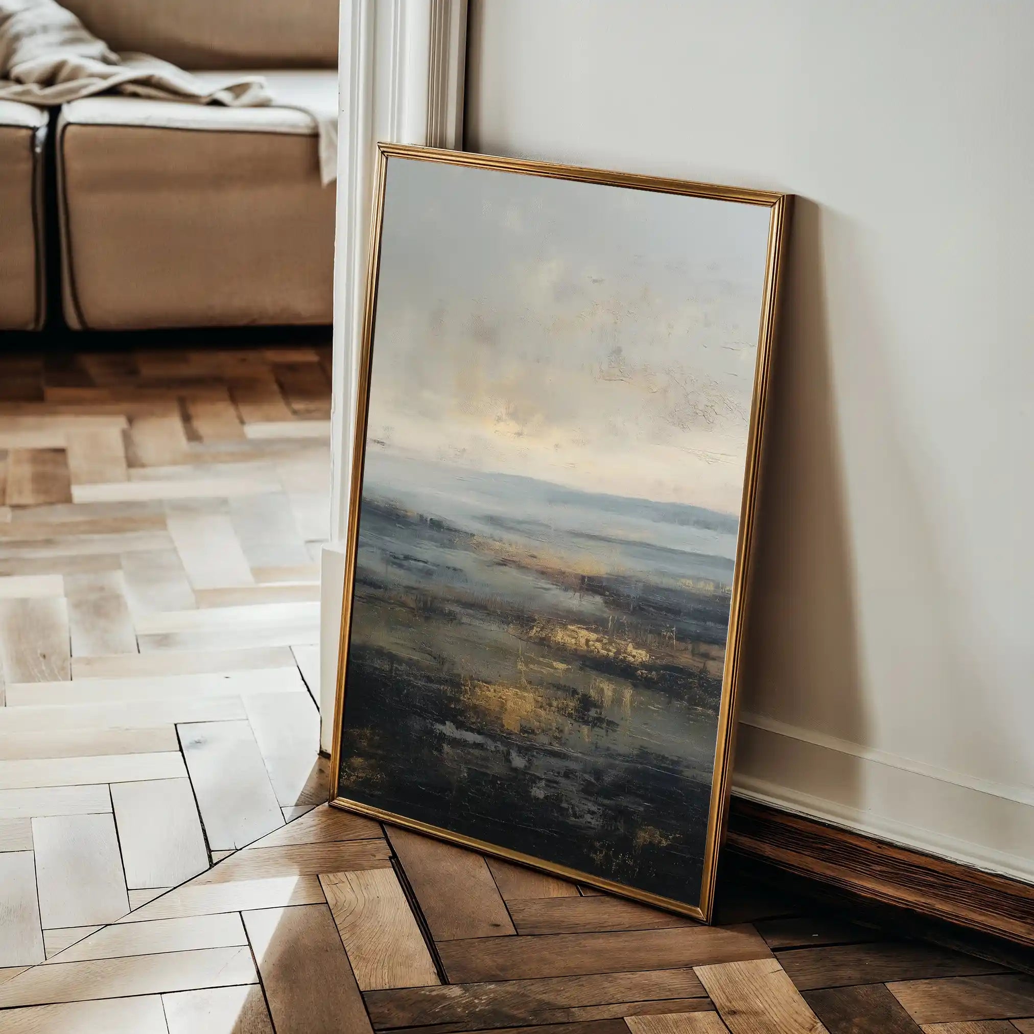 Abstract 1746 Canvas Art 60 x 40 cm / Black
