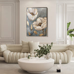 Floral 175 Canvas Art 60 x 40 cm / Black