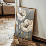 Floral 175 Canvas Art 60 x 40 cm / Black