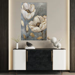 Floral 175 Canvas Art 60 x 40 cm / Black