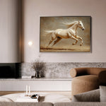 Horses 175 Canvas Art 60 x 40 cm / Black