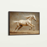 Horses 175 Canvas Art 60 x 40 cm / Black