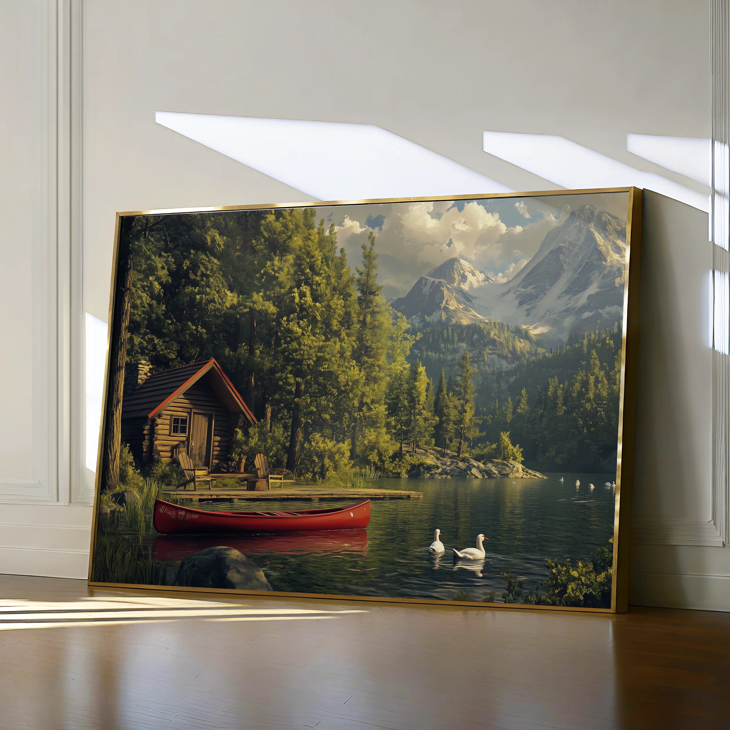 Landscape 175 Canvas Art 60 x 40 cm / Black