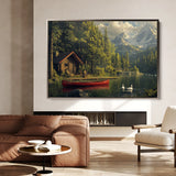 Landscape 175 Canvas Art 60 x 40 cm / Black