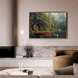 Landscape 175 Canvas Art 60 x 40 cm / Black
