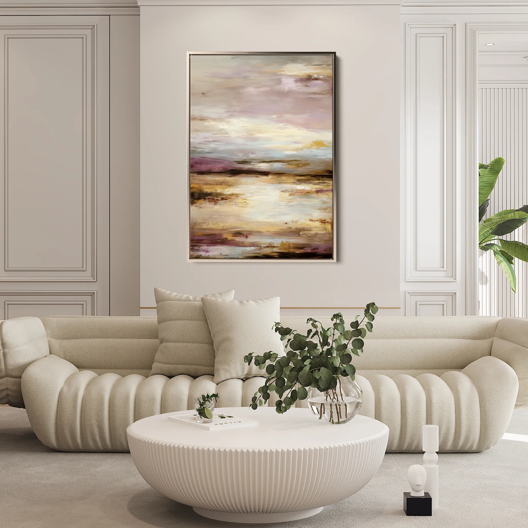 Abstract 1752 Canvas Art 60 x 40 cm / Black