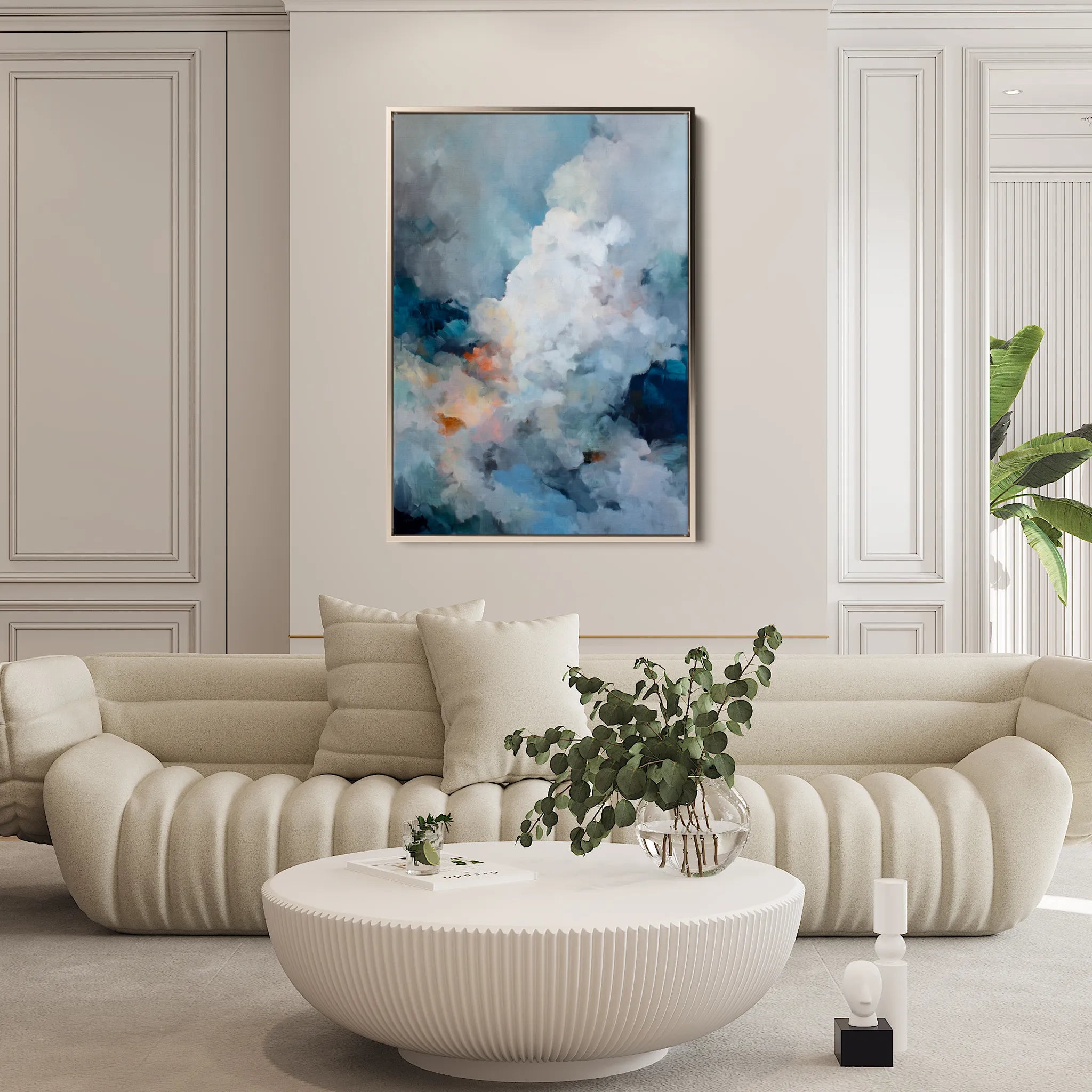 Abstract 1758 Canvas Art 60 x 40 cm / Black