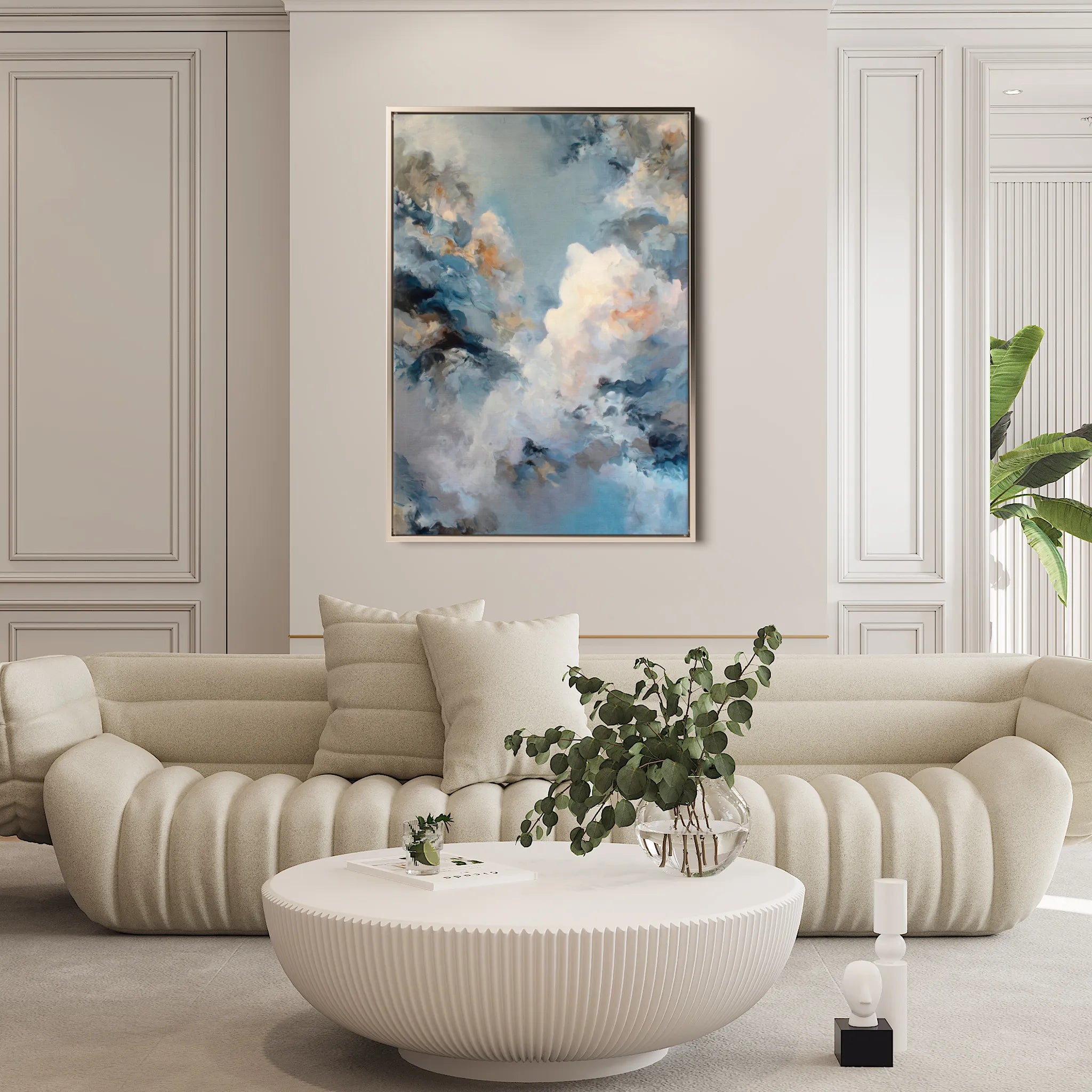 Abstract 1759 Canvas Art 60 x 40 cm / Black