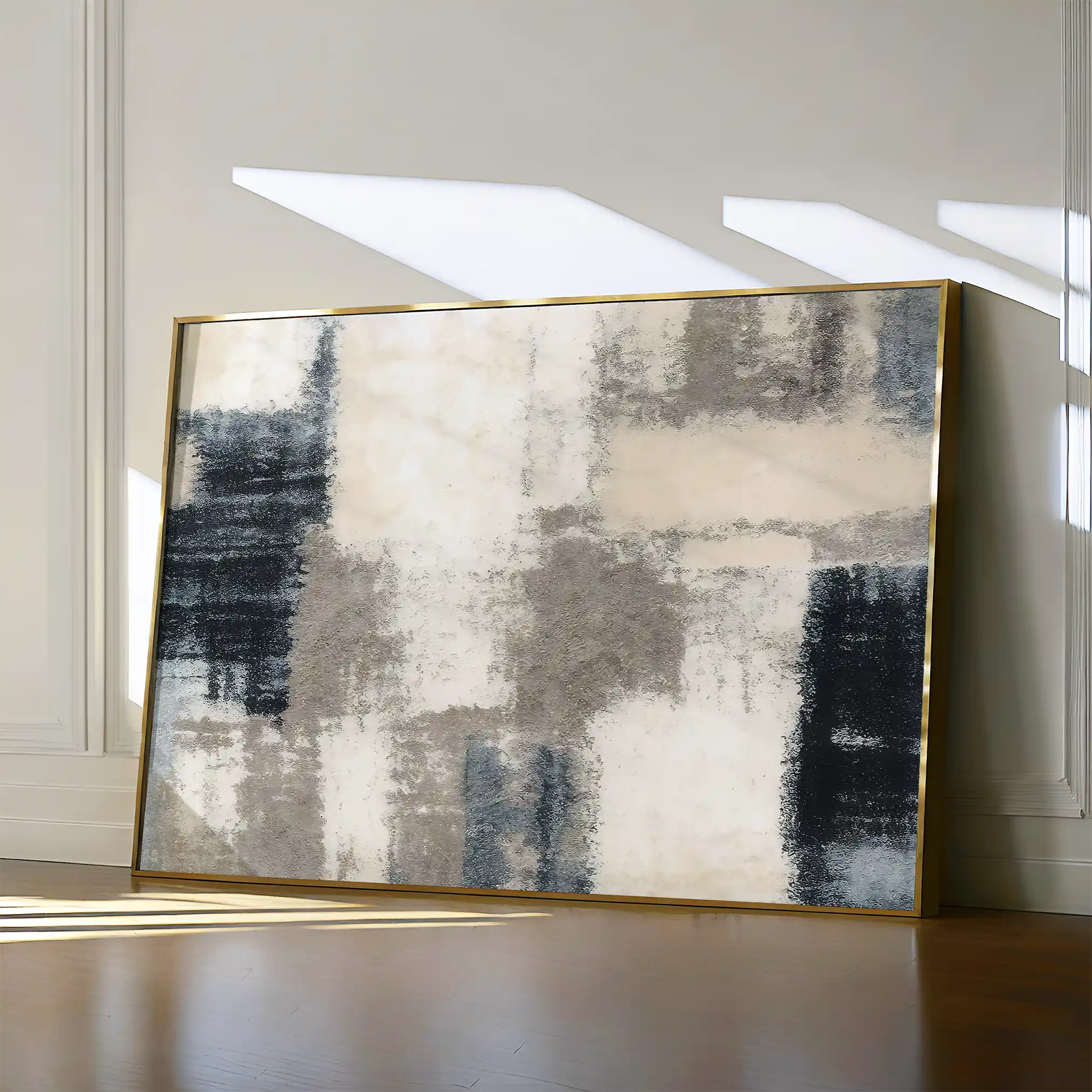 Abstract 176 Canvas Art 60 x 40 cm / Black