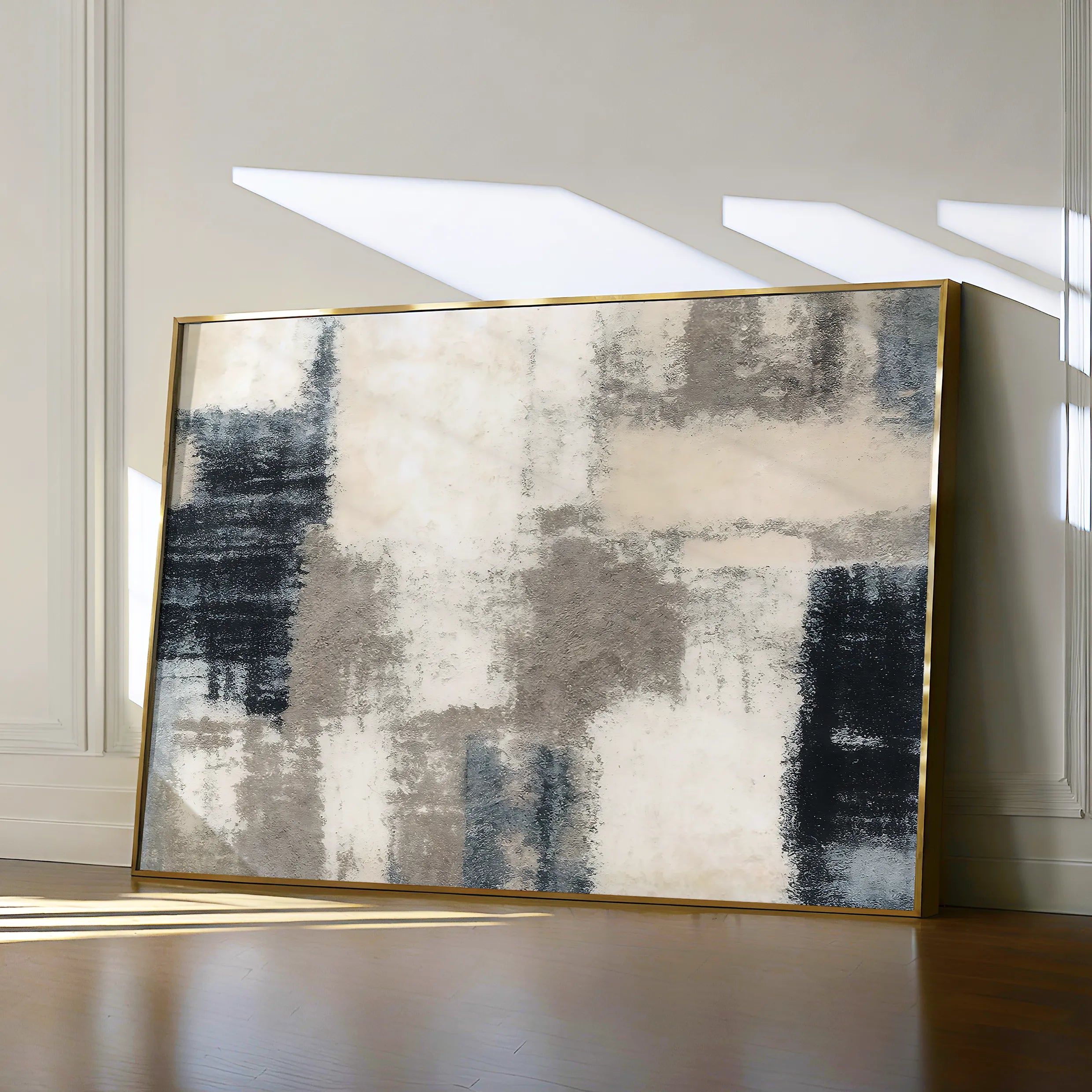 Abstract 176 Canvas Art 60 x 40 cm / Black