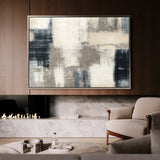Abstract 176 Canvas Art 60 x 40 cm / Black