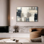 Abstract 176 Canvas Art 60 x 40 cm / Black