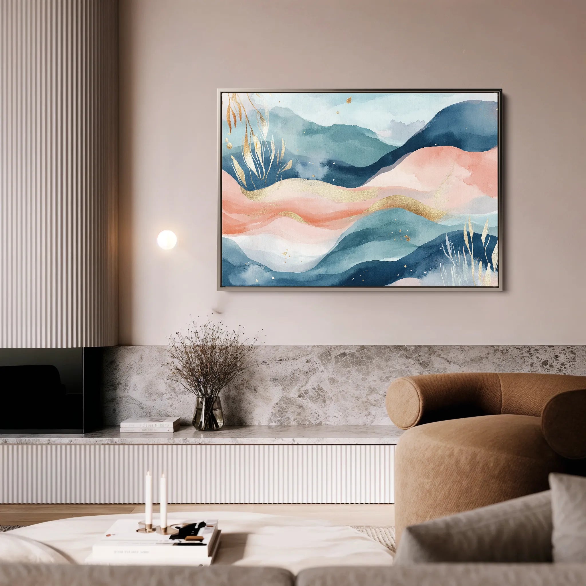 Boho 176 Canvas Art 60 x 40 cm / Black