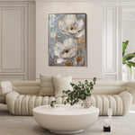 Floral 176 Canvas Art 60 x 40 cm / Black