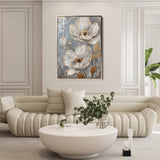 Floral 176 Canvas Art 60 x 40 cm / Black