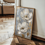 Floral 176 Canvas Art 60 x 40 cm / Black
