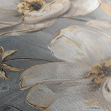 Floral 176 Canvas Art 60 x 40 cm / Black