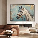 Horses 176 Canvas Art 60 x 40 cm / Black