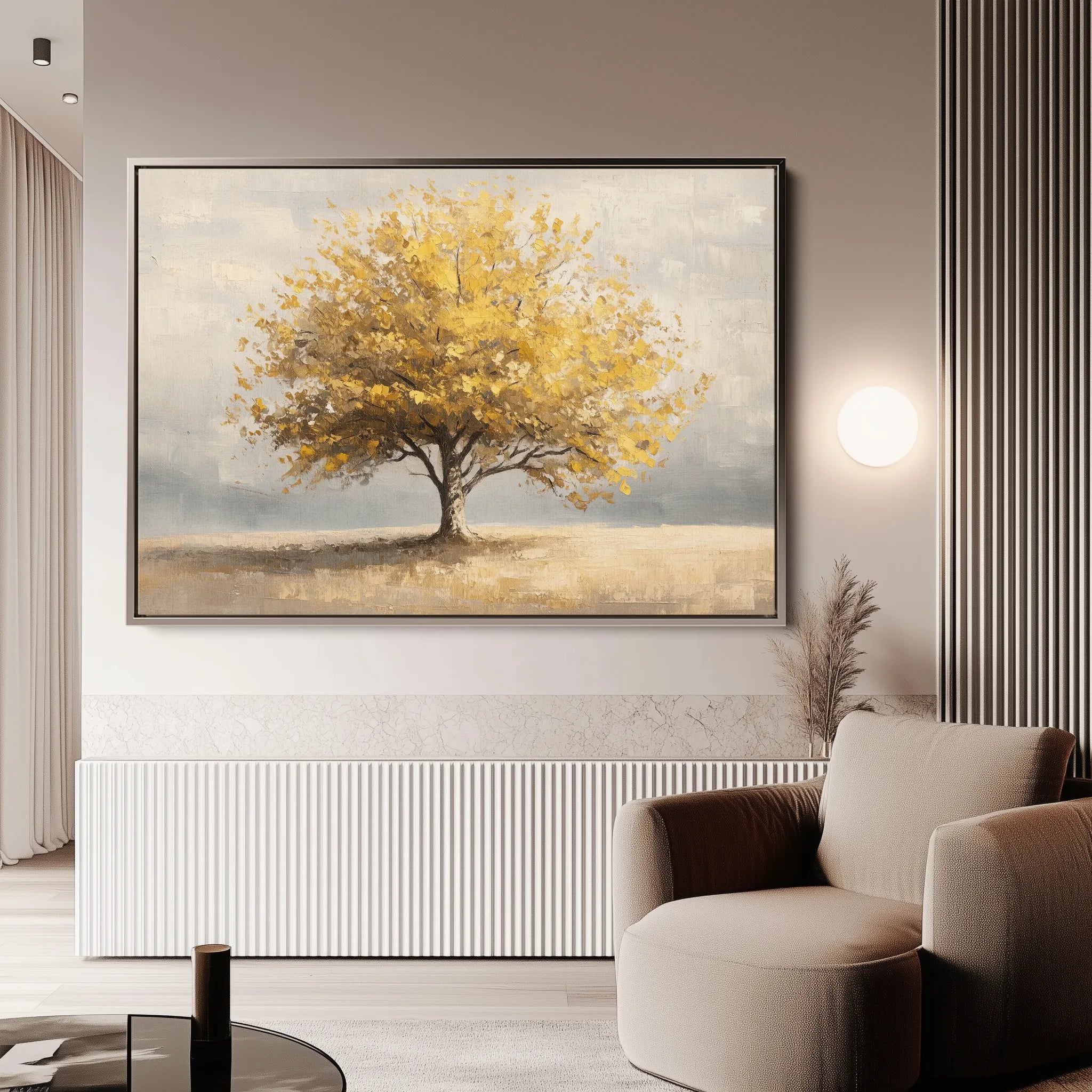 Landscape 176 Canvas Art 60 x 40 cm / Black