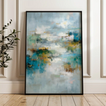 Abstract 1760 Canvas Art 60 x 40 cm / Black