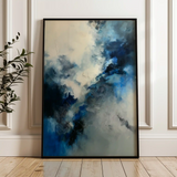 Abstract 1763 Canvas Art 60 x 40 cm / Black