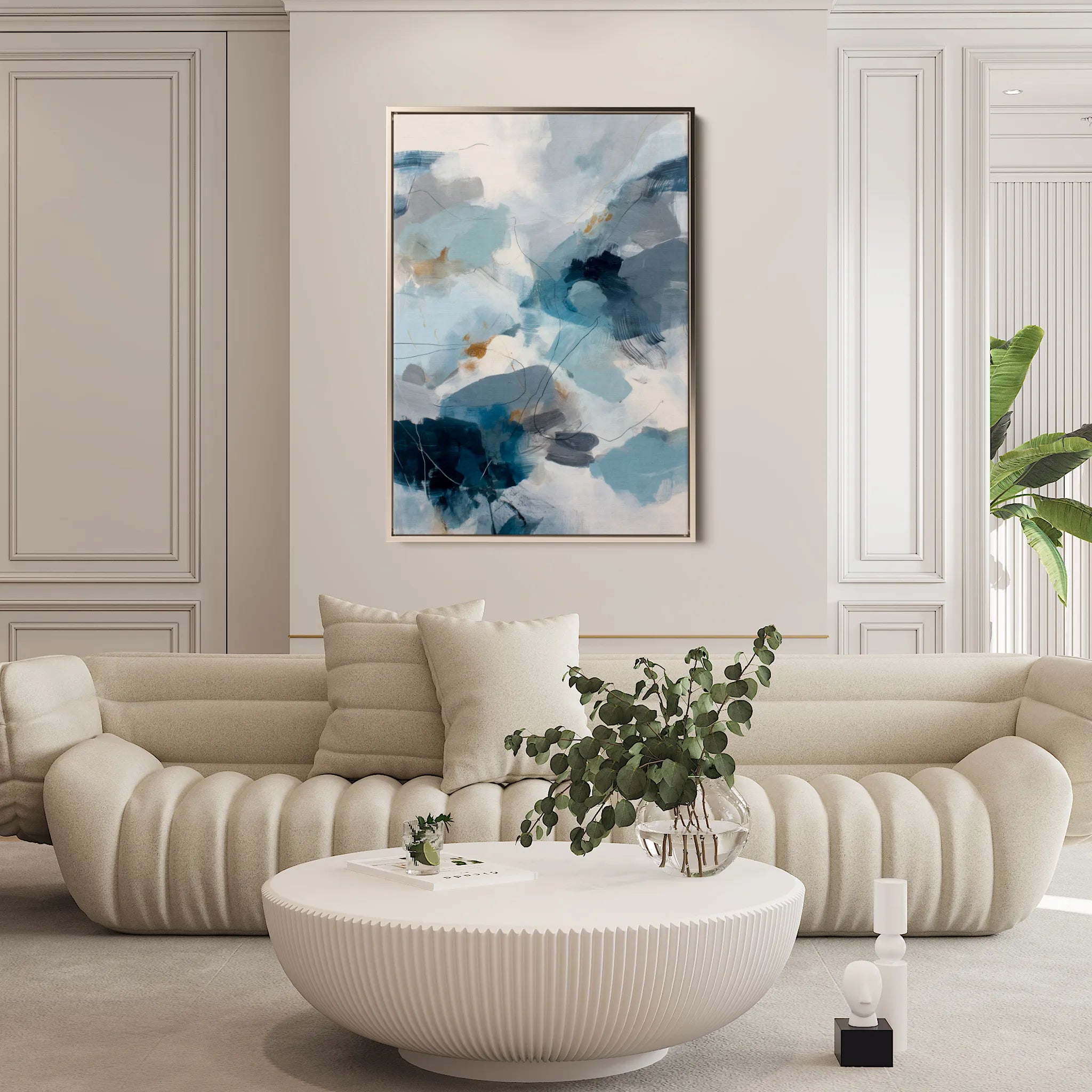 Abstract 1765 Canvas Art 60 x 40 cm / Black