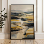 Abstract 1766 Canvas Art 60 x 40 cm / Black