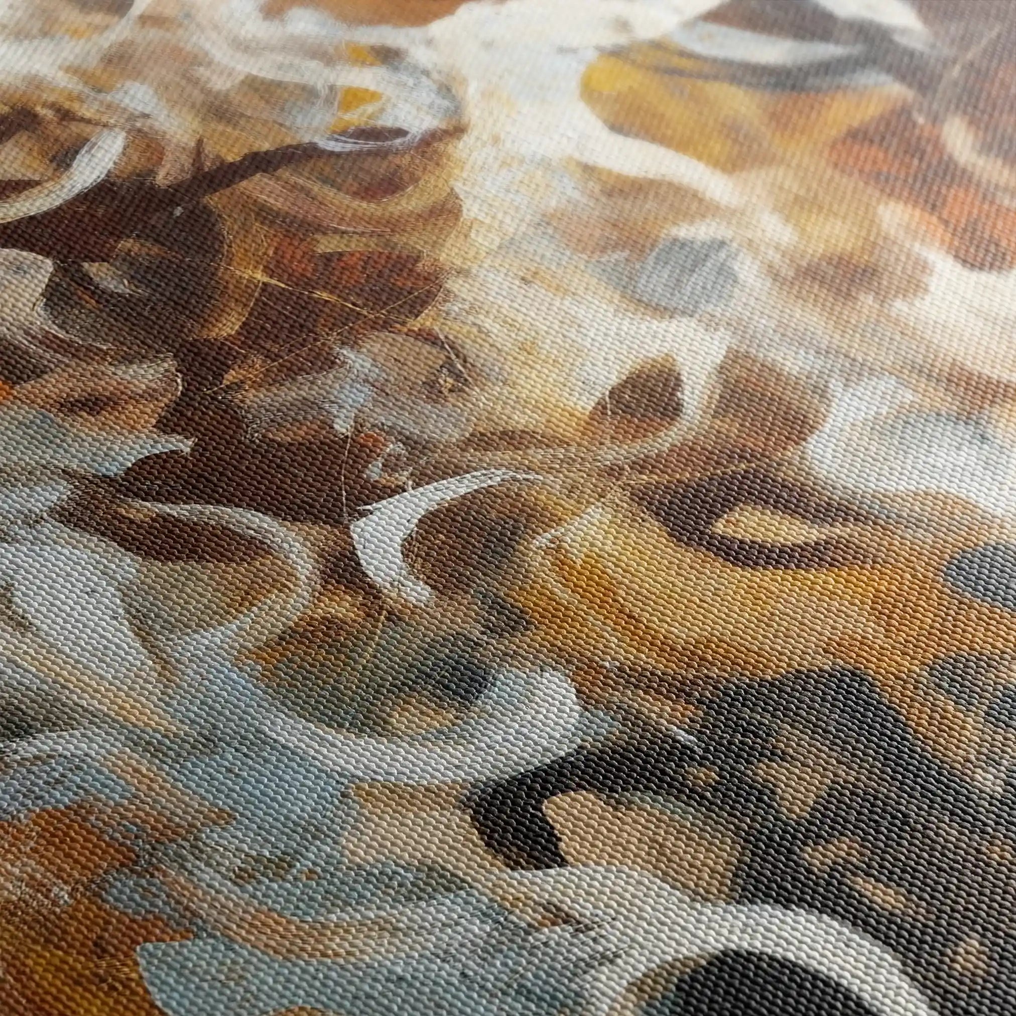 Abstract 1768 Canvas Art 60 x 40 cm / Black