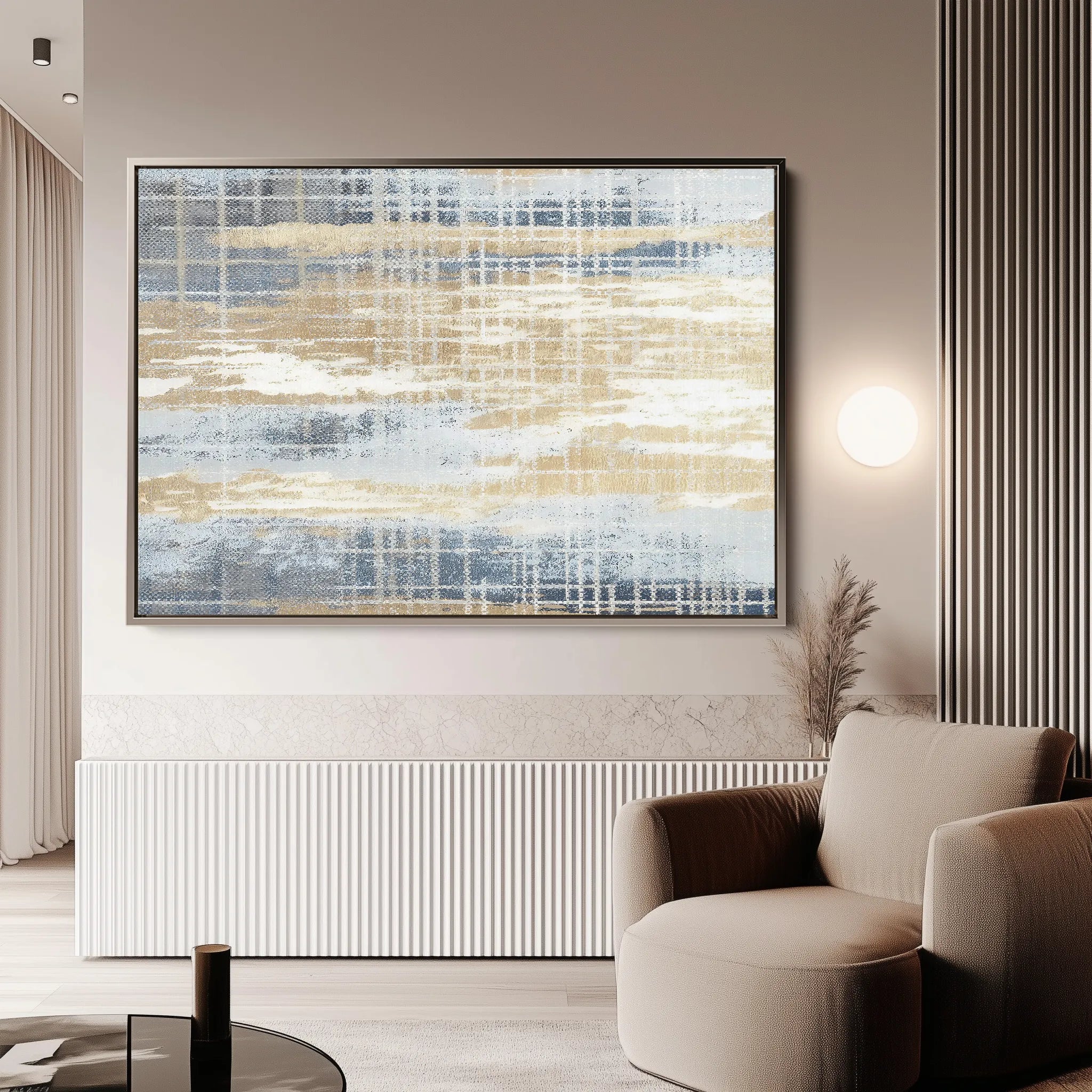 Abstract 177 Canvas Art 60 x 40 cm / Black